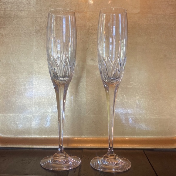 VIntage Noritake Moondust Pattern Champagne Goblets, set of 2 - Picture 1 of 5